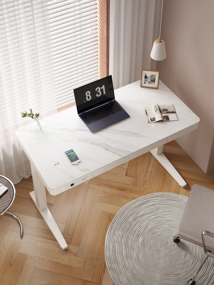Slate Adjustable Standing Desk With Drawer
