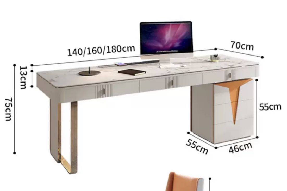Italian Minimalist Office Desk