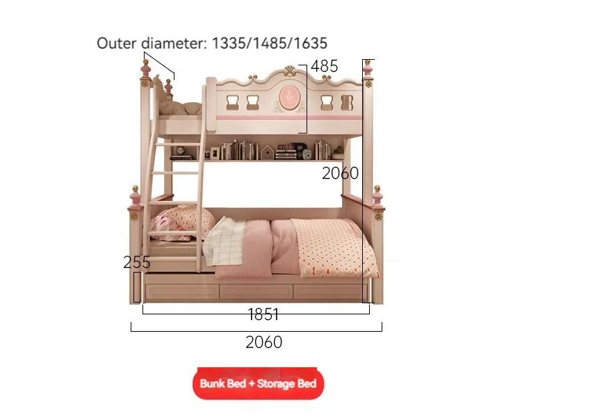 Luxury Princess Bunk Bed