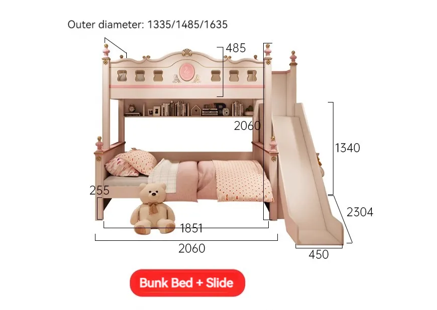 Luxury Princess Bunk Bed