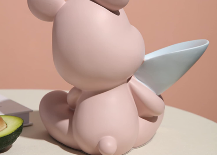 可爱树脂熊花瓶