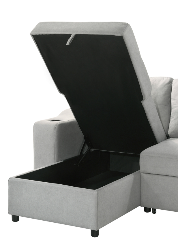  Decker Sectional Storage Sofa Bed