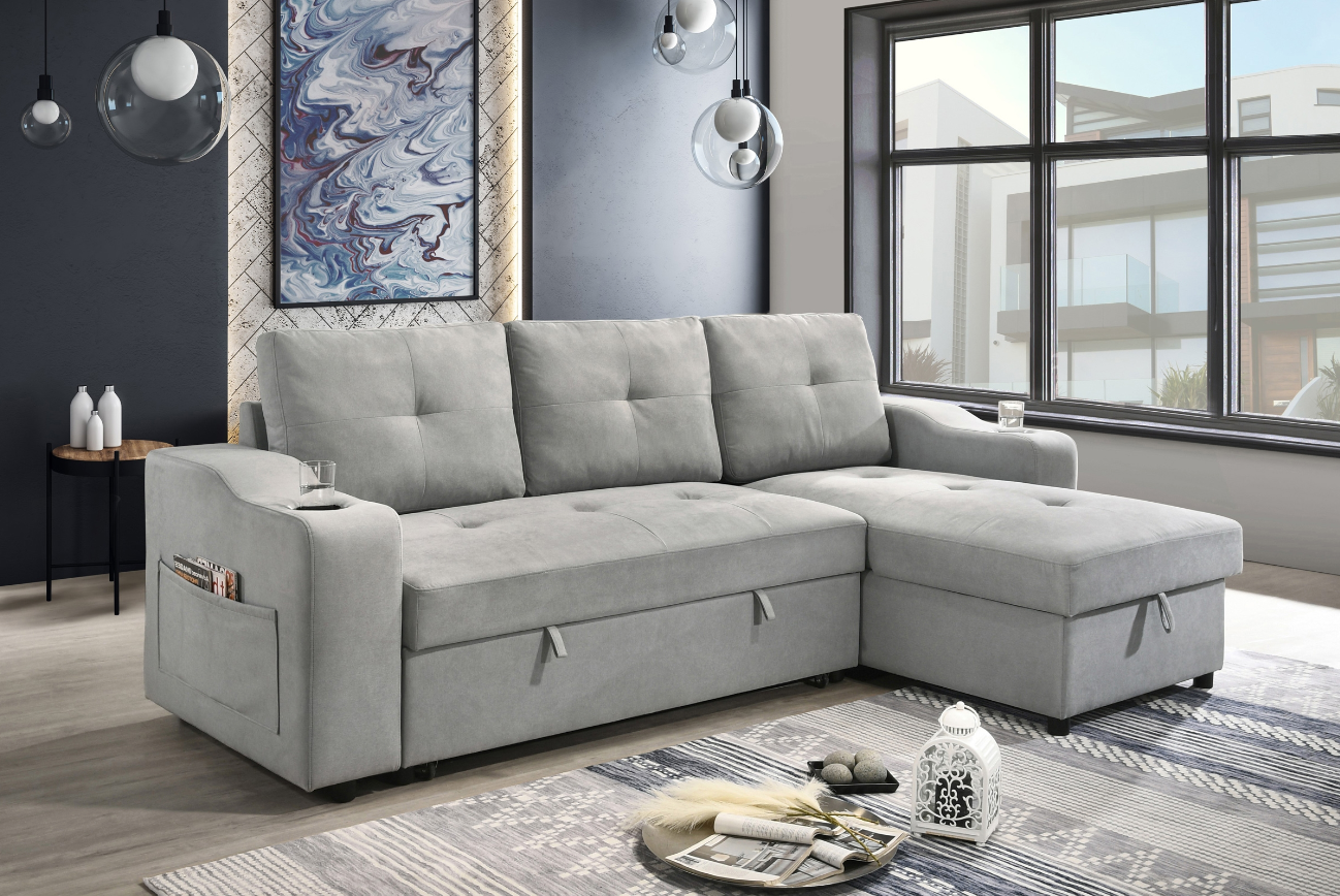  Decker Sectional Storage Sofa Bed