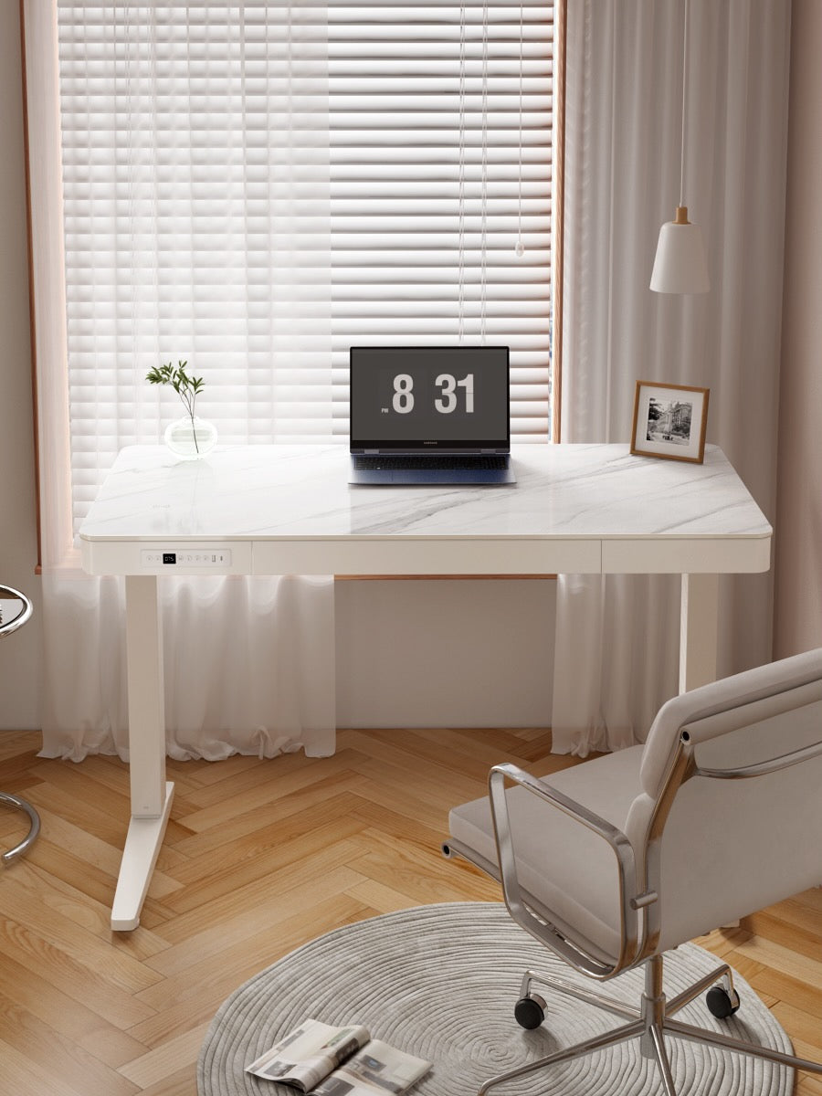 Slate Adjustable Standing Desk With Drawer