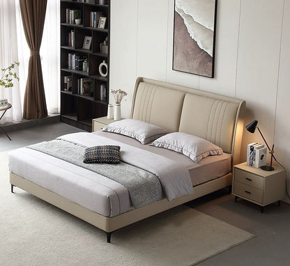 Italian Leather Bed