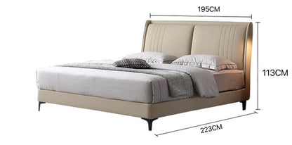 Italian Leather Bed