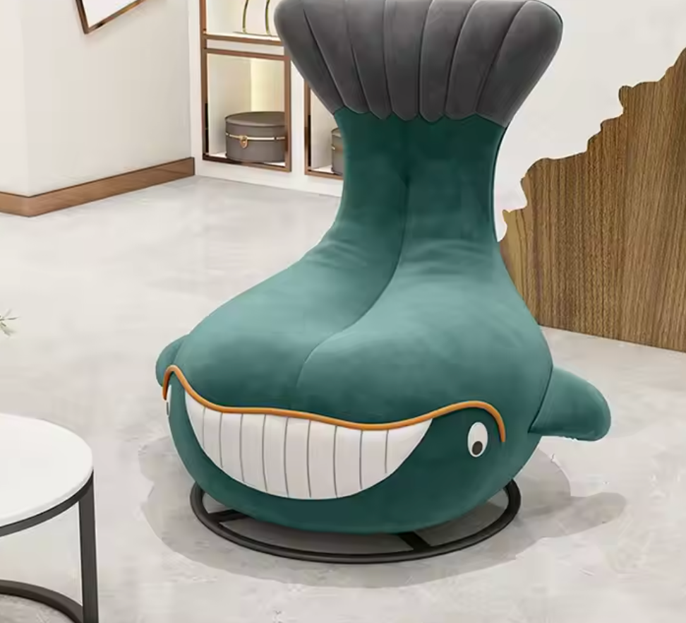 鲸鱼旋转躺椅