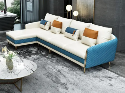 Nuvo Leather Sectional Sofa