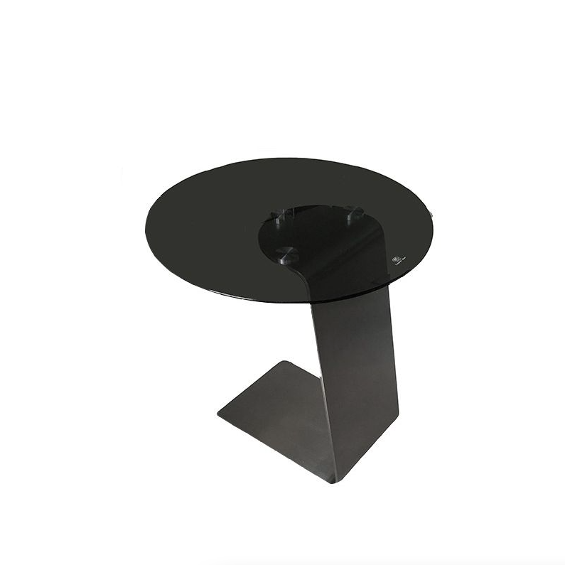 Black Transparent Side Table