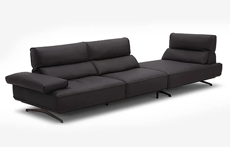 Black sectional sofa on a white background genesis furniture