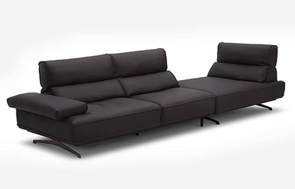 Black sectional sofa on a white background genesis furniture