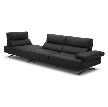 Black sectional sofa on a white background genesis furniture