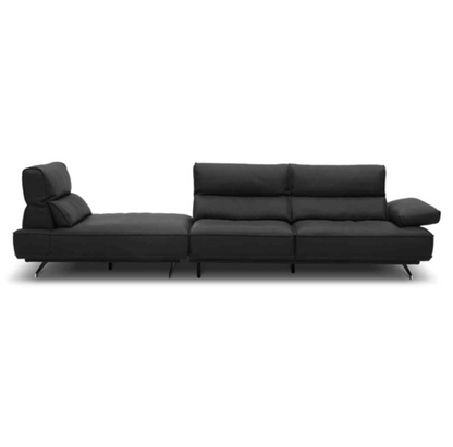 Black sectional sofa on a white background genesis furniture