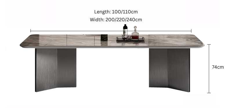 Slate Long Dining Table