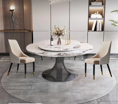 Slate Round Dining Table