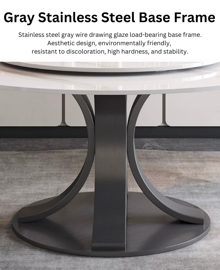 Slate Round Dining Table