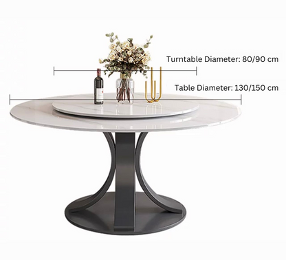 Slate Round Dining Table