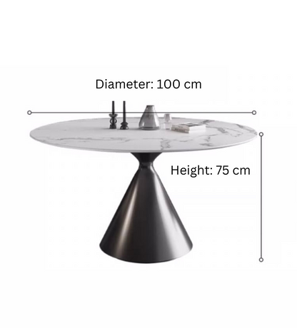 Sleek Round Dining Table