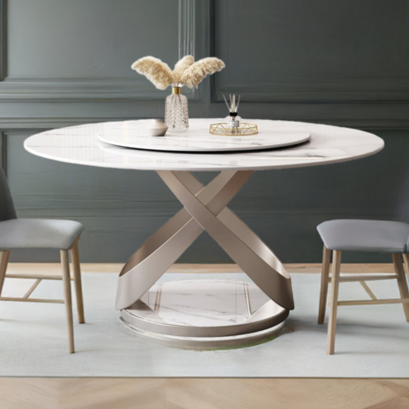 Beige Round Table