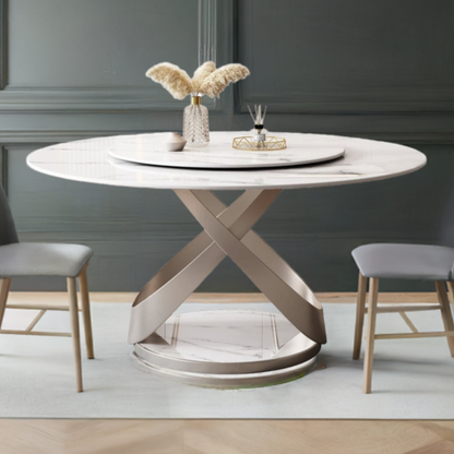 Beige Round Table